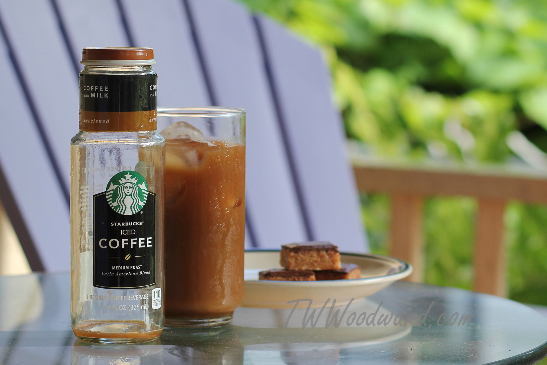 Barista taking a break outside a coffee shop